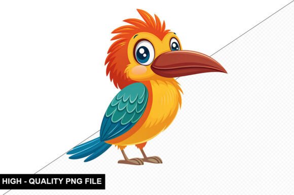 Download Funny Tropical Bird Clipart Design - Premium Resources