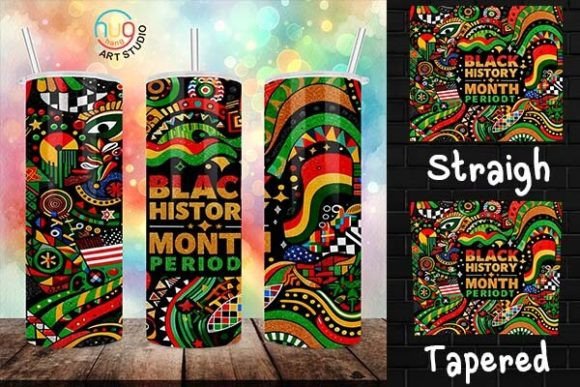 Download Black History Month 20oz Skinny Tumbler - Premium Bundle